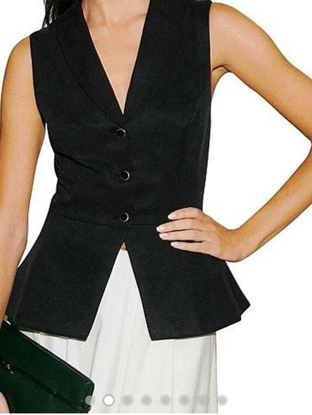 Reformation Black Oakley Vest sz 4